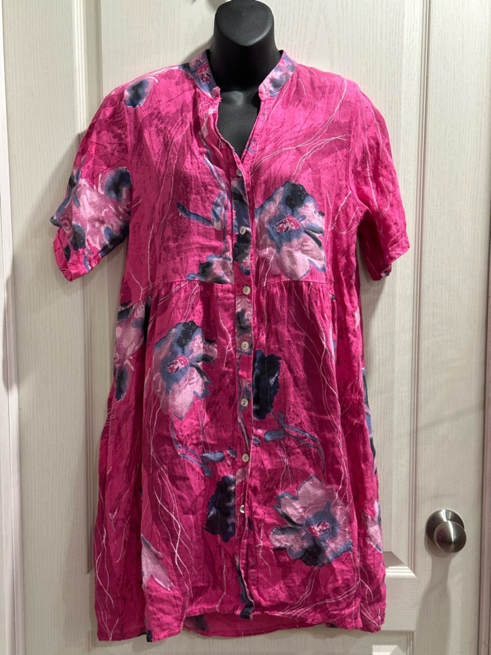 Caterina Rici 100% Linen Shirt Dress